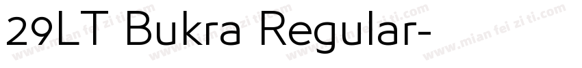 29LT Bukra Regular字体转换
